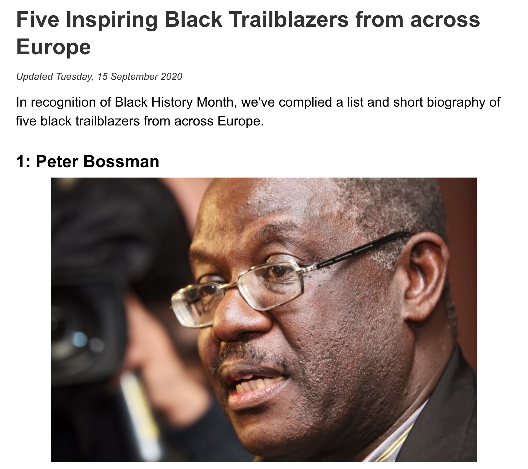 Five Inspiring Black Trailblazers